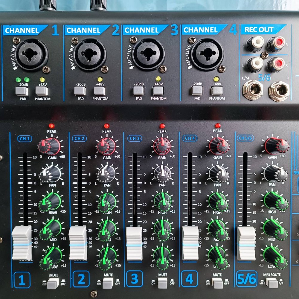 TADA MX-320 mixer พร้อมไมค์ลอย2ตัว ธาดา รุ่น MX 320 MX320 มิกเซอร์ EQ ปรับโทนเสียง มิกเซอร์พร้อมไมค์ลอยคู่ เอไอ-ไพศาล