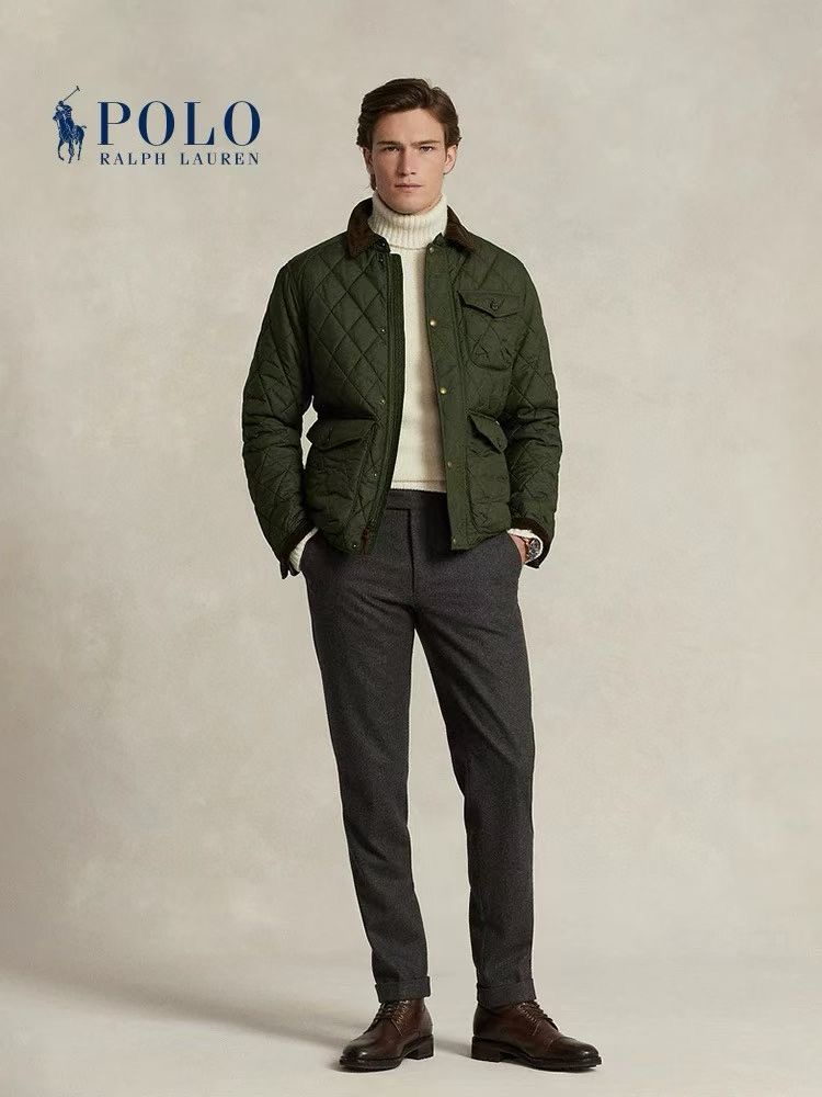 **do** เสื้อ Polo Ralph Lauren Quilted Jacket สินค้าใหม่ ของแท้