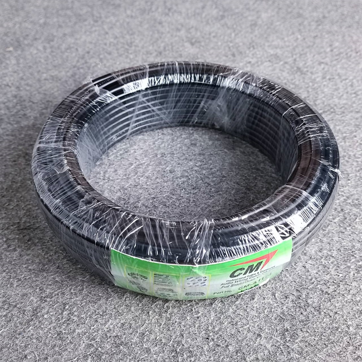 ขด20เมตร CM สายชีลด์ สเตอริโอ 4mm 24awg CM-A1124 สายสัญญาณ สายไมค์ CM A1124 เอไอ-ไพศาล