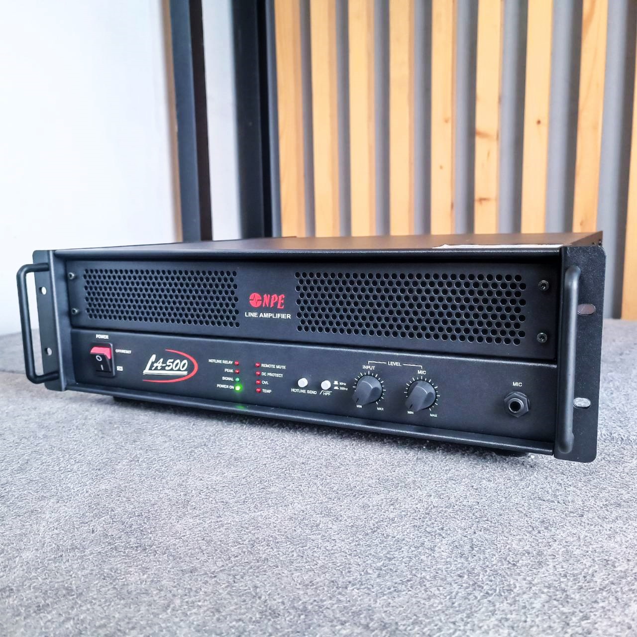 NPE LA-500 AMP มีLINE เครื่องขยายเสียงไลน์ 100 โวลท์ กำลังขับที่ 500Wrms LA500 LA 500 เอไอ-ไพศาล