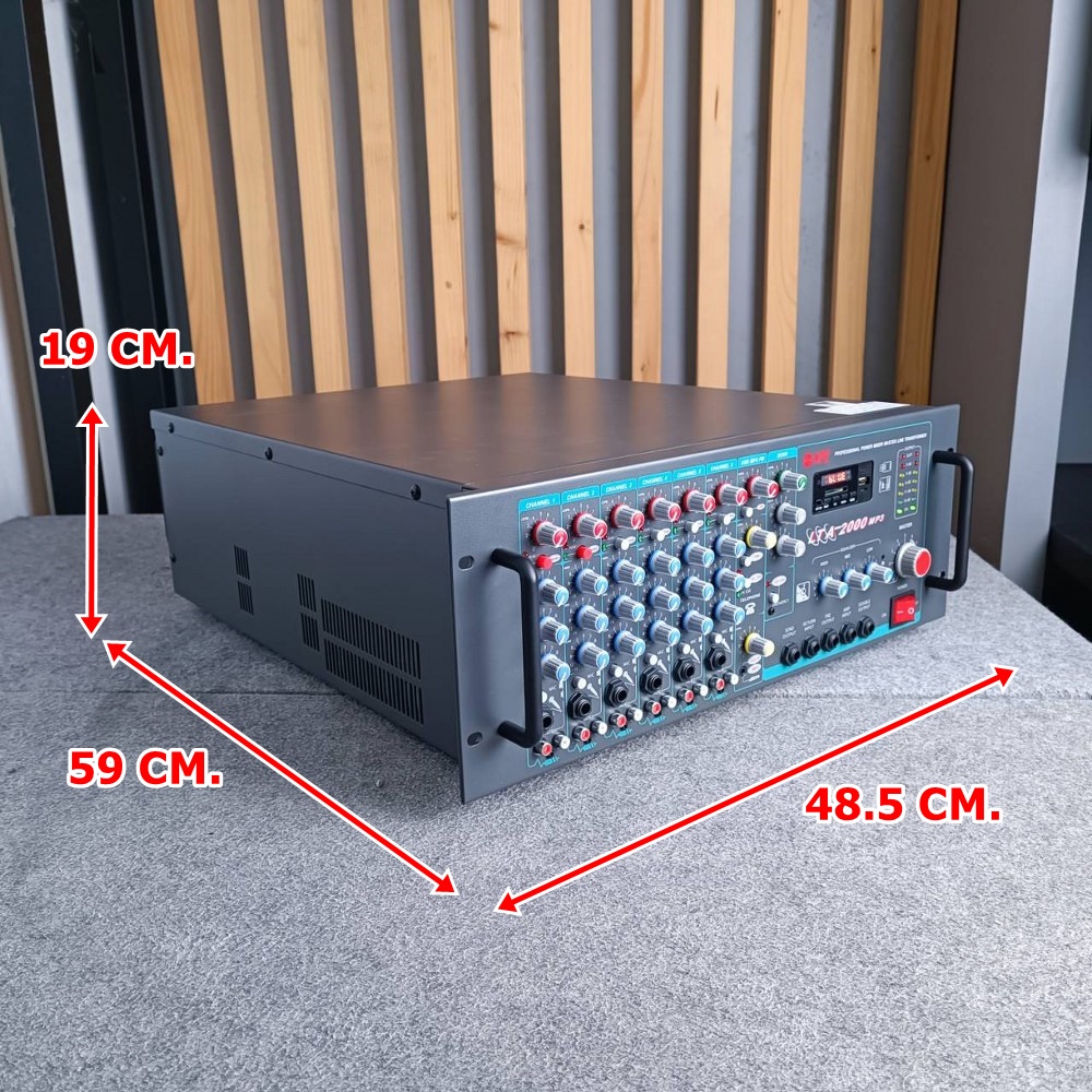 NPE LTA-2000MP3 POWERMIXER+LINE+USB พาวเวอร์มิกเซอร์เครื่องขยายเสียงตามสาย 2000 วัตต์ MP3 USB LTA 2000MP3 LTA2000MP3 เอไอ-ไพศาล