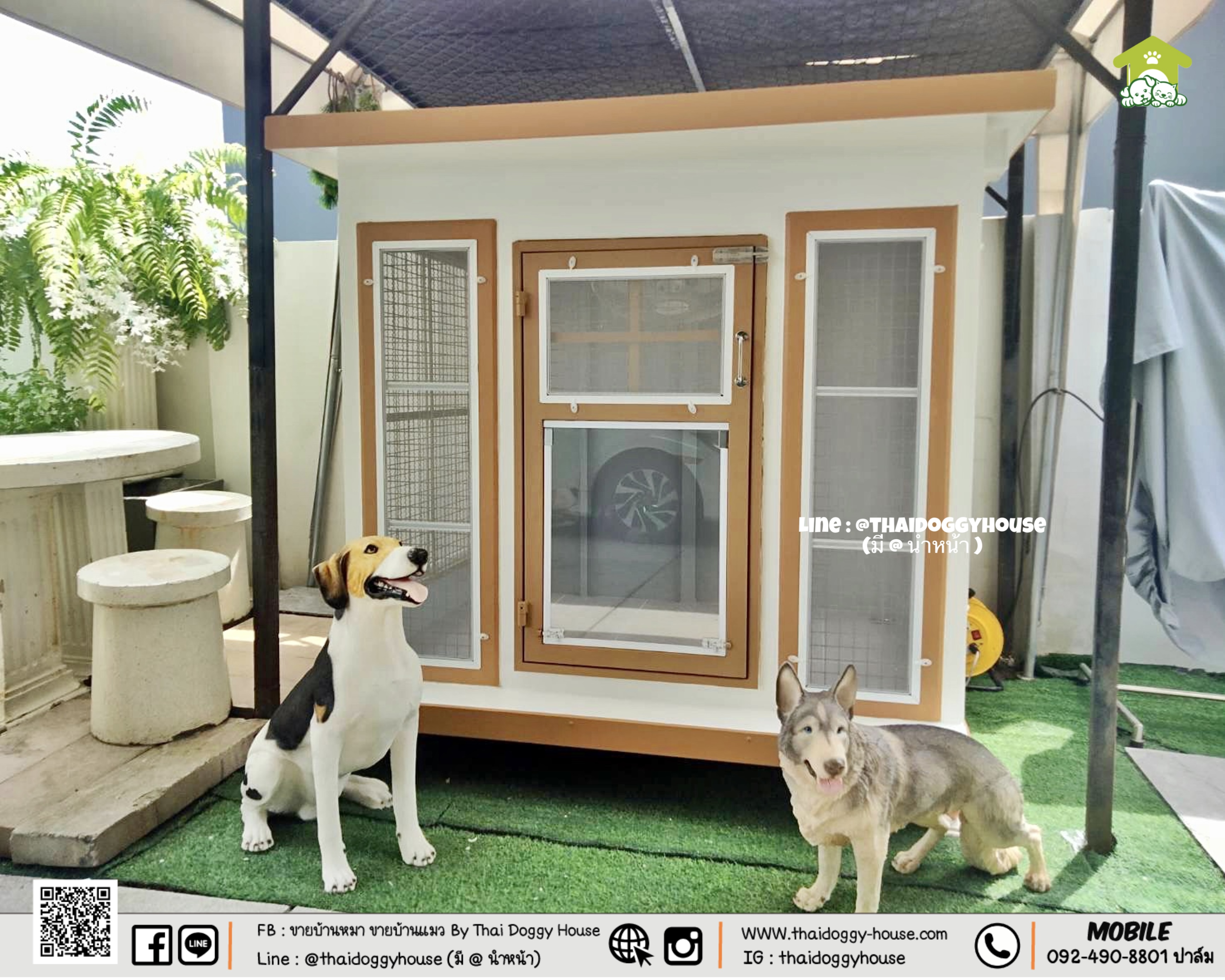 บ้านหมา บ้านแมว " 𝐁𝐎𝐗 𝐒𝐓𝐘𝐋𝐄 𝐁𝐘 𝐓𝐇𝐀𝐈 𝐃𝐎𝐆𝐆𝐘 𝐇𝐎𝐔𝐒𝐄 " &#x