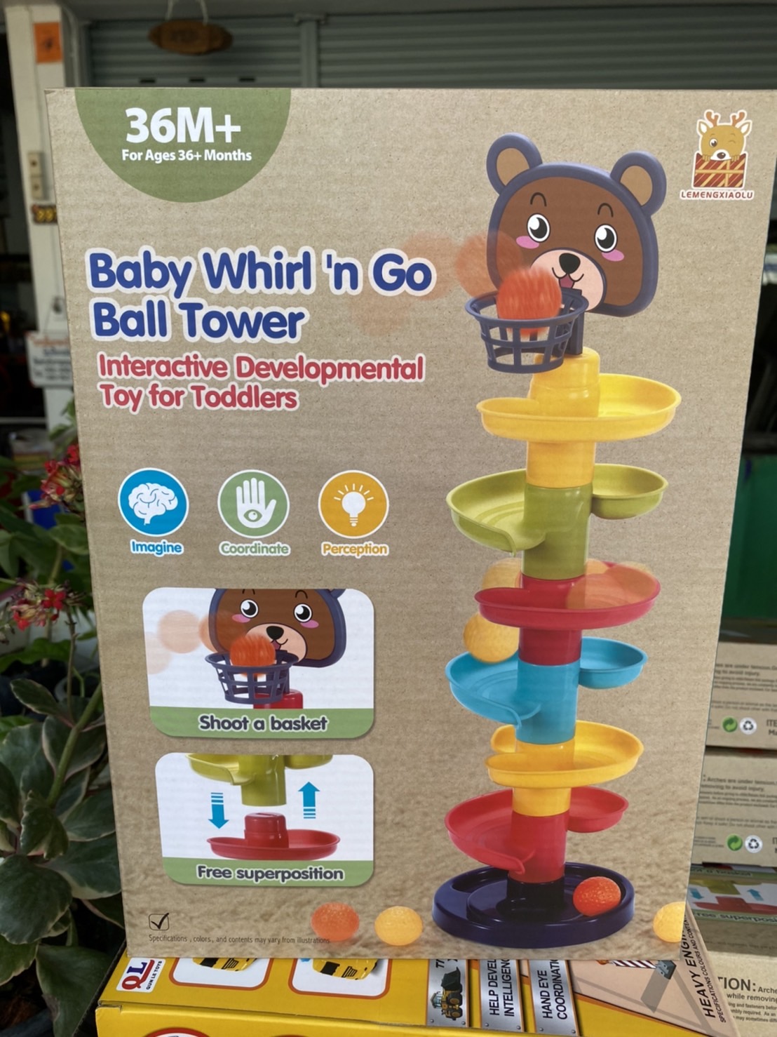 CG003666 ของเล่นเด็กเล็กรางบอล รางสไลใส่บอลเด็ก 7 ชั้น ปลีกชิ้นละ