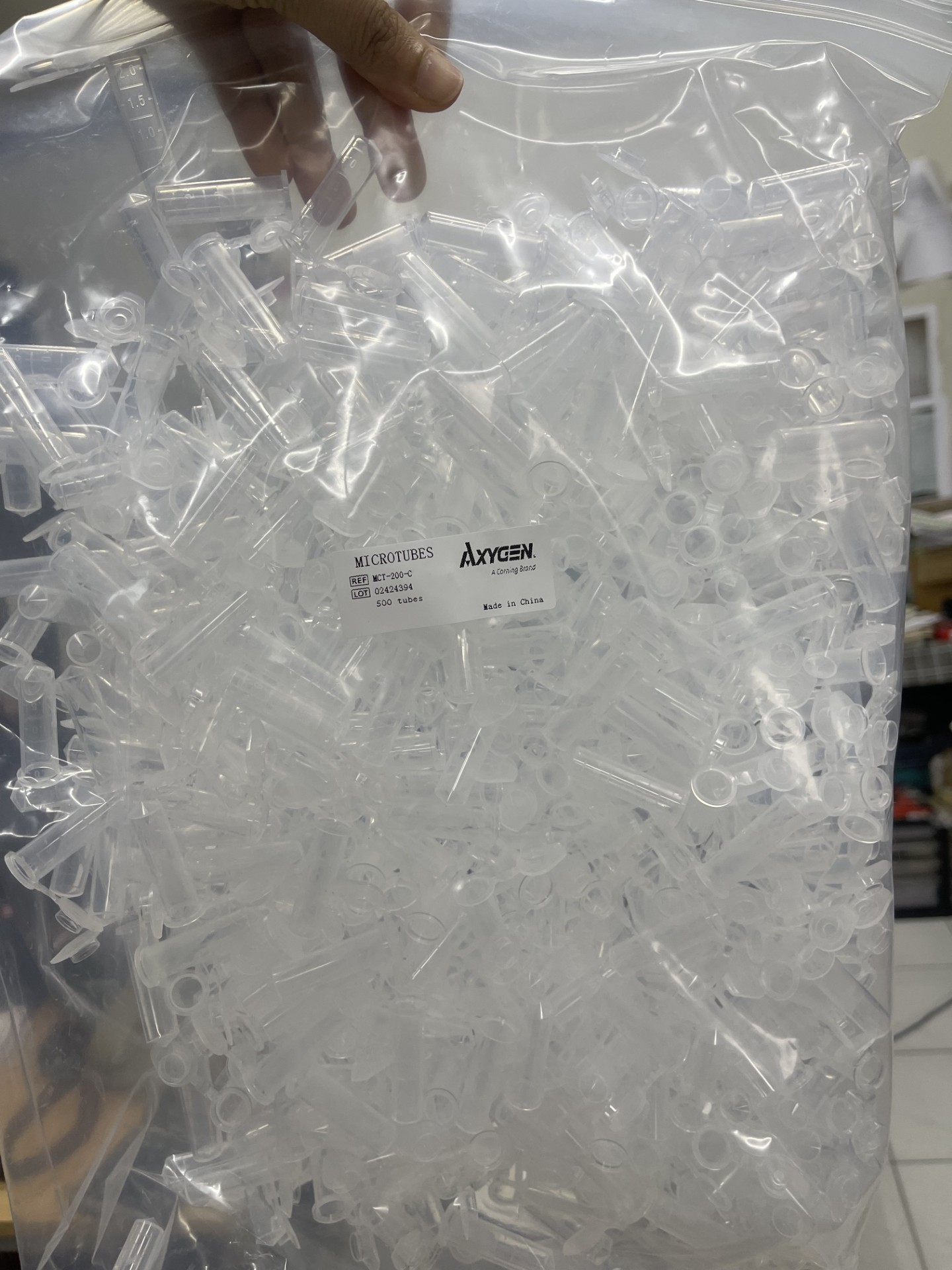 Tube, Microcentrifuge 0.5ml/1.5 ml/2 ml/5 ml , 500's/Pack -Axygen