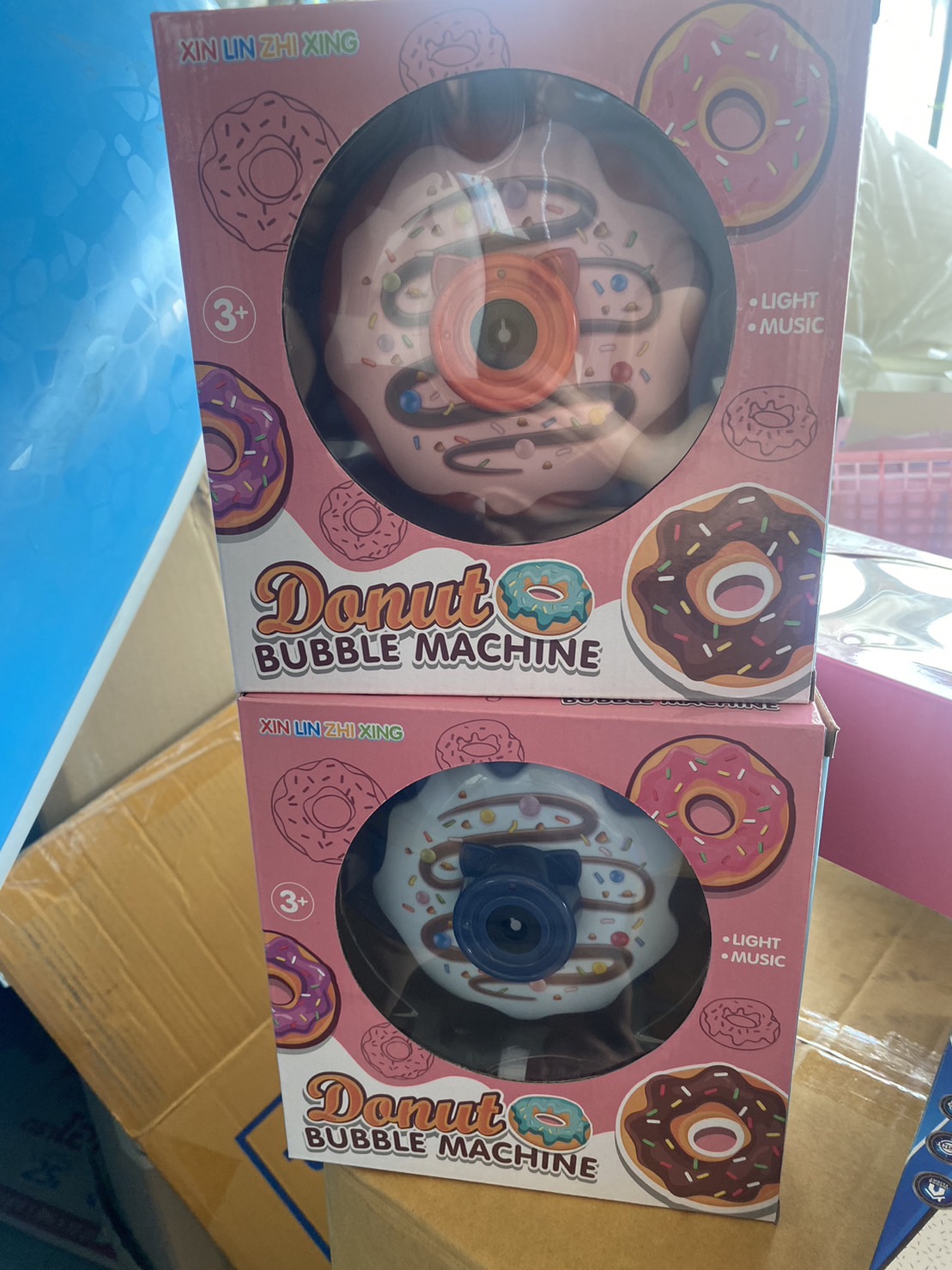 301 ของเล่นเด็กเป่าฟอง เป่าฟองโดนัท กล้องเป่าฟองเด็กใส่ถ่าน ปลีกชิ้นละ