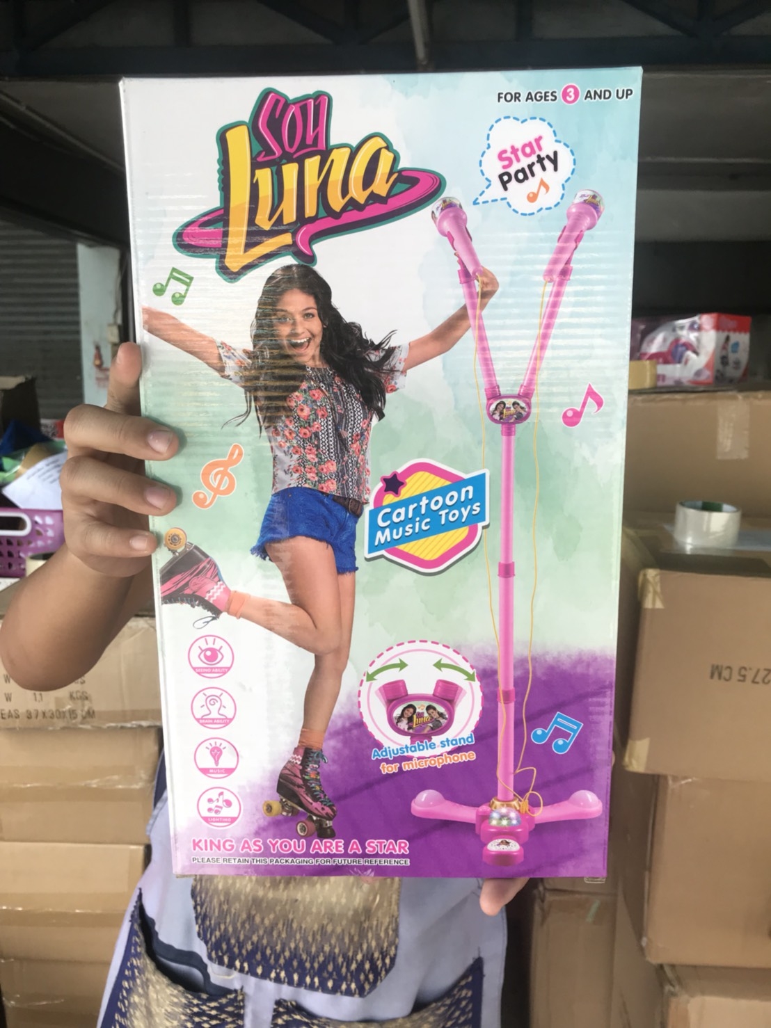 5897 ของเล่นเด็กไมค์ร้องเพลงขาตั้ง