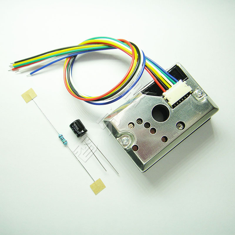 PM2.5 GP2Y1014AU0F Replace GP2Y1010AU0F Optical Dust Sensor PM2.5+Resistor Capacitor