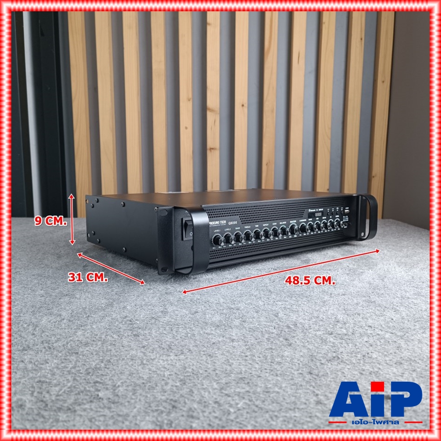 PROEUROTECH Q-8000 แอมป์คาราโอเกะ แอมป์ขยายร้องเพลงในบ้าน โปรยูโรเทค กำลังขยาย 200 วัตต์ Q 8000 Q8000 เอไอ-ไพศาล
