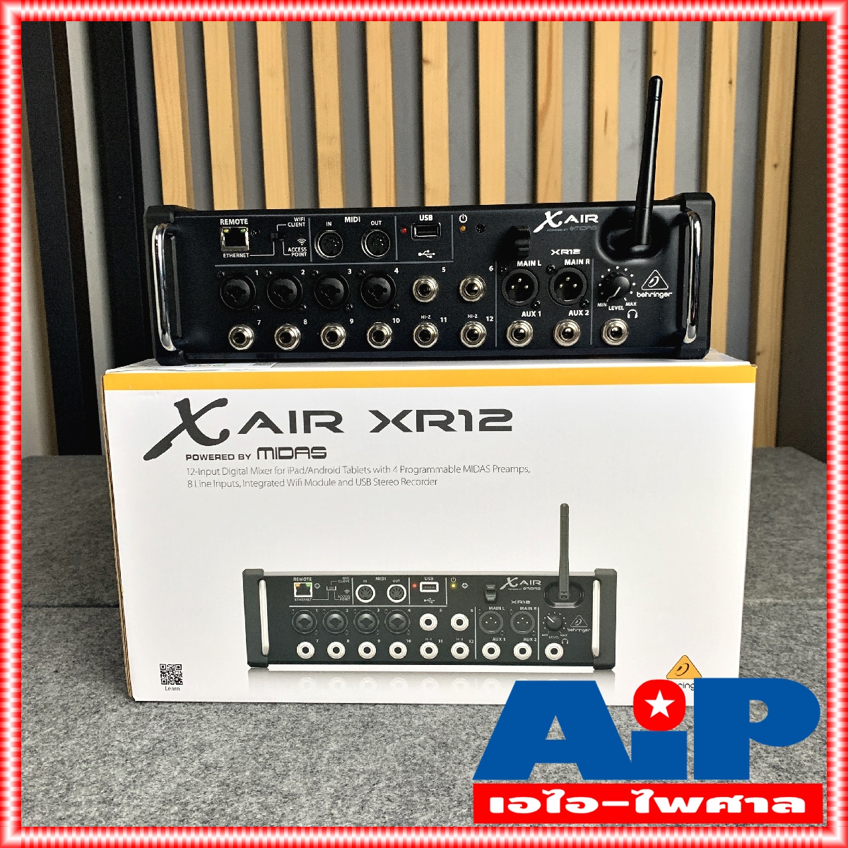 BEHRINGER ของแท้ XAir XR12 Digital Mixer มิกซ์ดิจิตอล XR-12 XR 12 มิกเซอร์ เพาเวอร์มิกซ์ เครื่องเสียง ตัวปรับแต่งเสียง เอไอ-ไพศาล +++