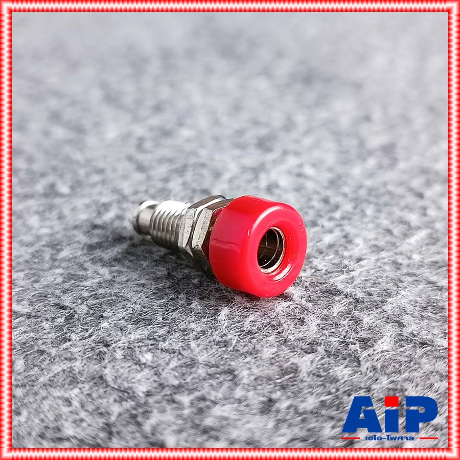 ตัวเมีย แจ็คอากาศเหล็ก สีแดง ปลั๊กอากาศ แจ็คอากาศ BANANA เหล็ก เอไอ-ไพศาล