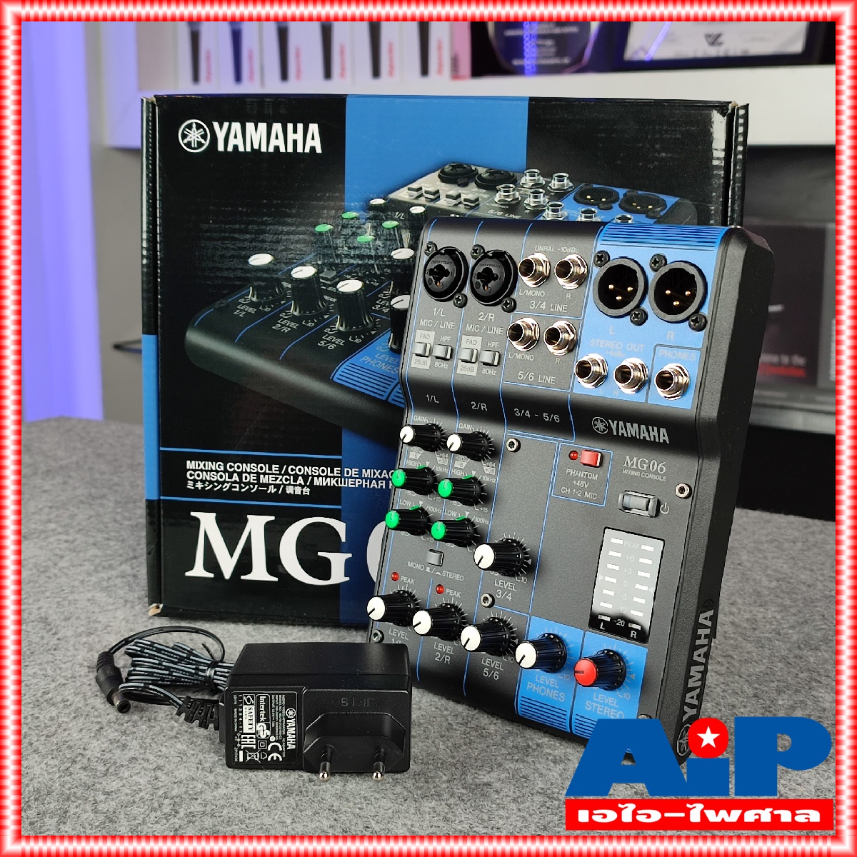 YAMAHA MG-06 MIXER มิกซ์ มิกเซอร์ มิกซ์YAMAHA เครื่องเสียง MG06 MG 06 เครื่องปรับแต่งเสียง MIX เอไอ-ไพศาล +++
