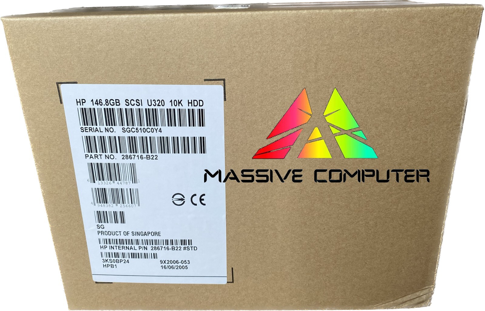 Massive Computer (ขาย จำหน่าย) HDD Hard Disk Server HP HPE Part # 286716-B22 HP 146GB 10K U320 SCSI 3.5INC HP HDD