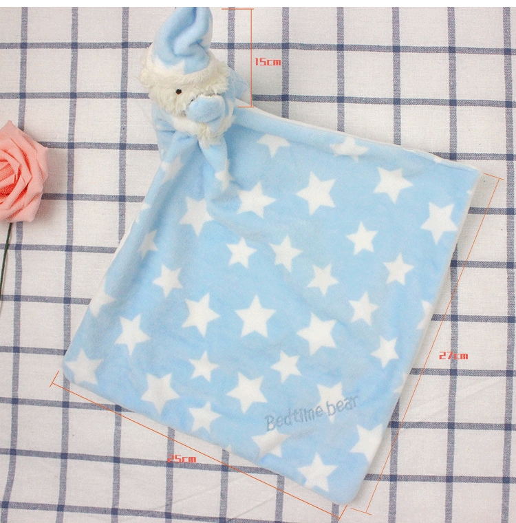 DCH83 ของใช้ผ้า ผ้าเช็ดหน้าเด็ก ผ้าเช็ดปากเด็ก ผ้าขนนุ่มลายดาวหมี ผืนละ