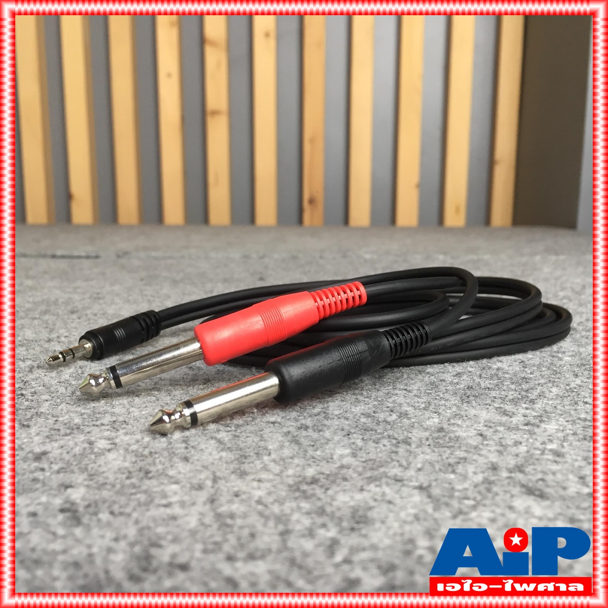 1.5เมตร DYNACOM J015-13 สาย P.TR-ST - P.MICx2 ความยาว 1.5เมตร ไดน่าคอม สาย TR-ST ออก PHONE x2 1.5M สายต่อ คอม เข้า มิกเซอร์