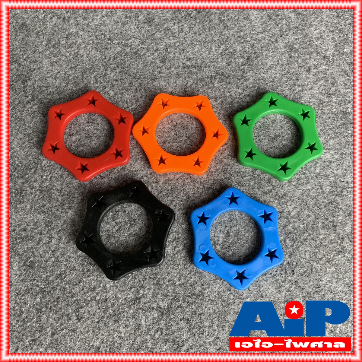 1อัน มี5สีให้เลือก ยางกันกลิ้งไมค์สาย A1 ลายดาว รู34mm ไมค์สาย กัน กลิ้ง ไมค์ A-1 กันกลิ้ง ไมโครโฟน ยางกันกลิ้งลายดาว