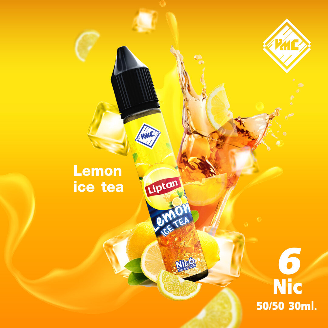 VMC Liptan Lemon ice Tea 30ml. ฟรีเบส