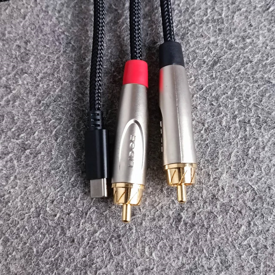 ยาว1.5เมตร LIDGE YM-402 1.5เมตร สาย USB TYPE-C ออก RCAx2 สายสัญญาณเสียง type C - RCAx2 เอไอ-ไพศาล