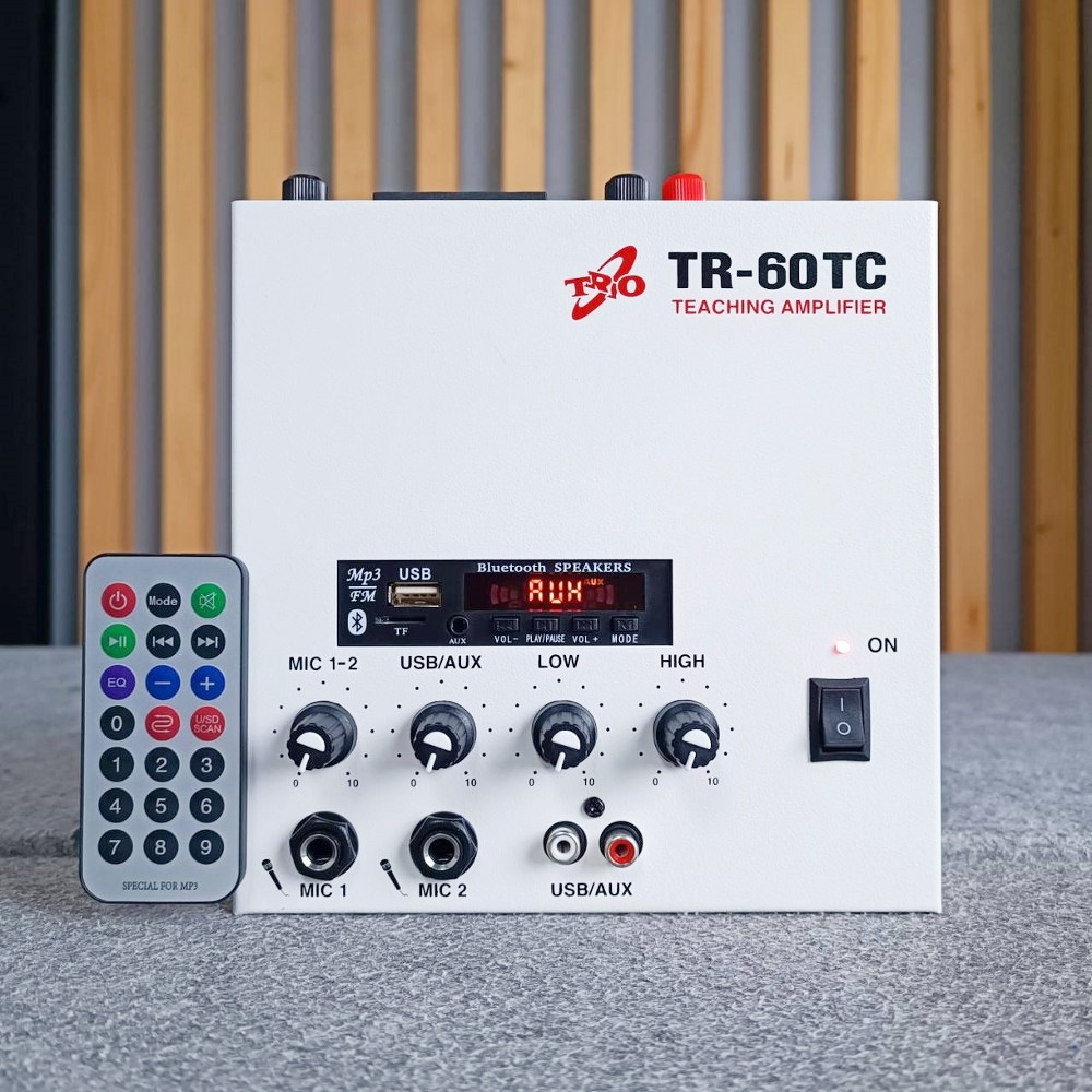 TRIO TR-60TC แอมป์ ติดห้องเรียน 30W เครื่องขยายเสียงสำหรับห้องเรียน 30 W TR 60TC เพาเวอร์มิกเซอร์สเตอริโอ TR60TC เอไอ-ไพศาล