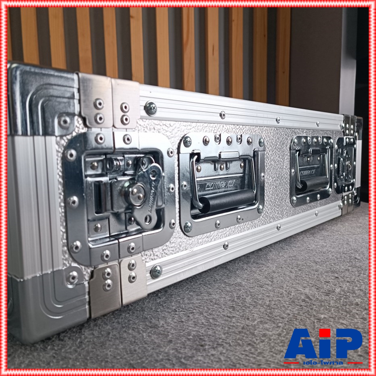 COMPACT B-3U 2ฝาหน้า-หลัง ลึก21" ผิวอลูมิเนียม แร็ค กล่องใส่เครื่องเสียง แร็คลึก21นิ้ว RACK3U เอไอ-ไพศาล