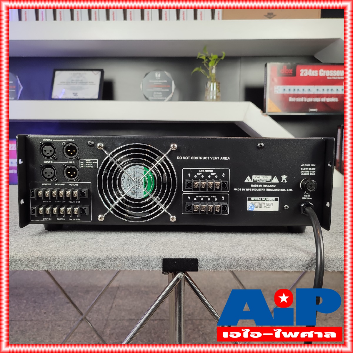 NPE LA-1500 POWERAMP มี LINE LA1500 1500W มีไลน์ เครื่องขยายเสียง ระบบ เสียงตามสาย เอไอ-ไพศาล
