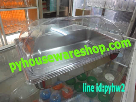 ฝาครอบใส,ฝาครอบอะคริลิคใสแบบแบบได้90องศา1ข้าง,ฝาใสโชว์อาหาร