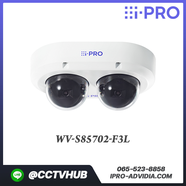 กล้อง Multi-directional dual sensor รุ่น WV-S85702-F3L 2 x 4K(16MP) IR Outdoor Multi-Sensor Network Camera with AI Engine