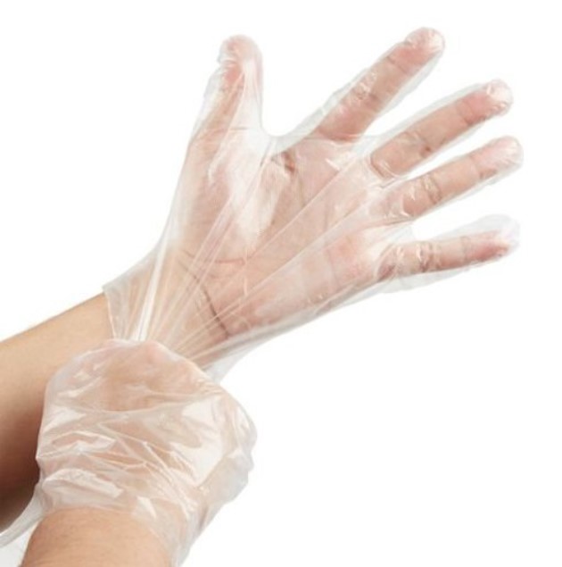 ถุงมือพลาสติกอเนกประสงค์ "โพลี-ไบรท์" HDPE 100 ชิ้น