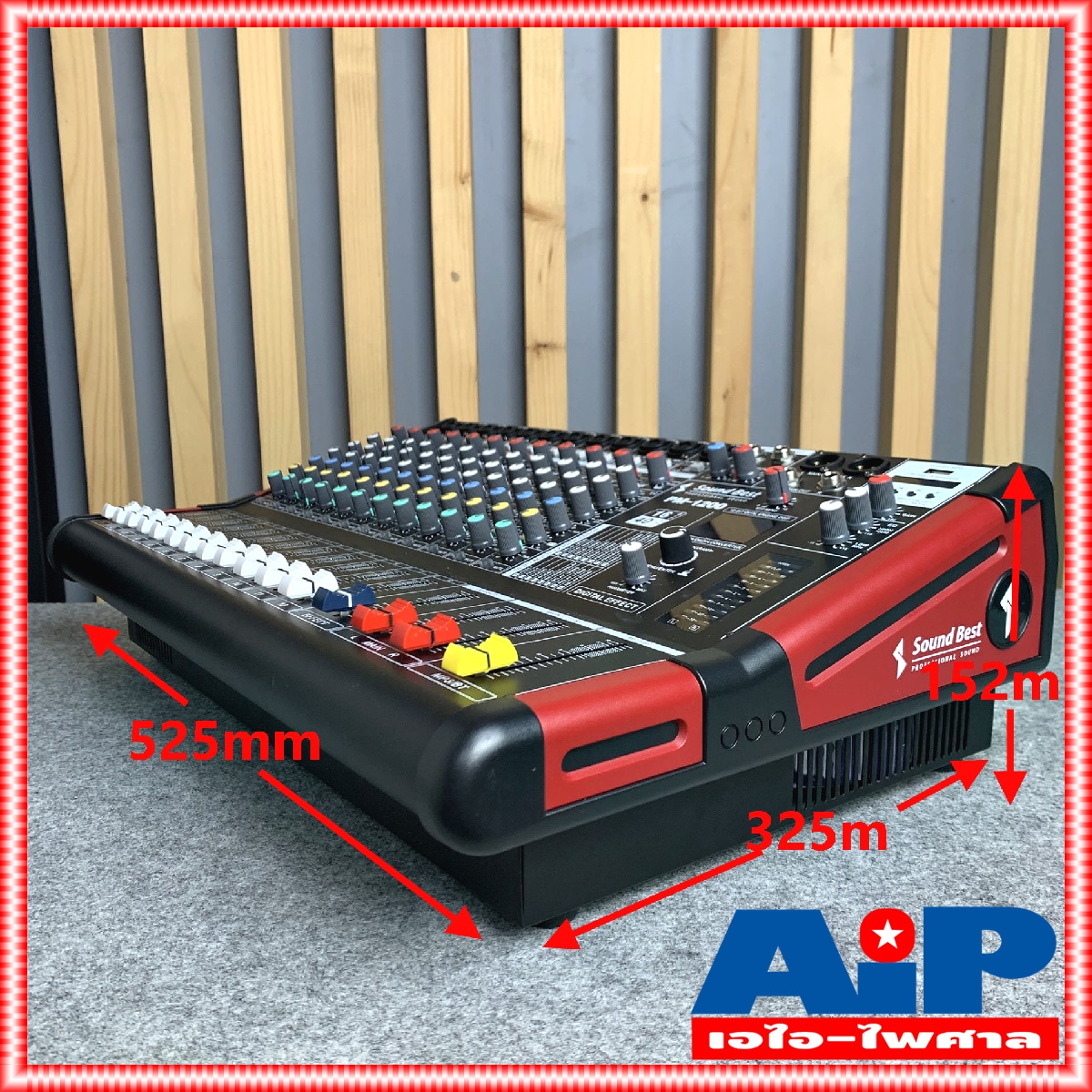 SOUNDBEST PM-1200 POWER MIXER มิกซ์ มิกเซอร์ เพาเวอร์มิกซ์ PM 1200 PM1200 เครื่องเสียง ซาวด์เบส sound best powermixer เอไอ-ไพศาล +++