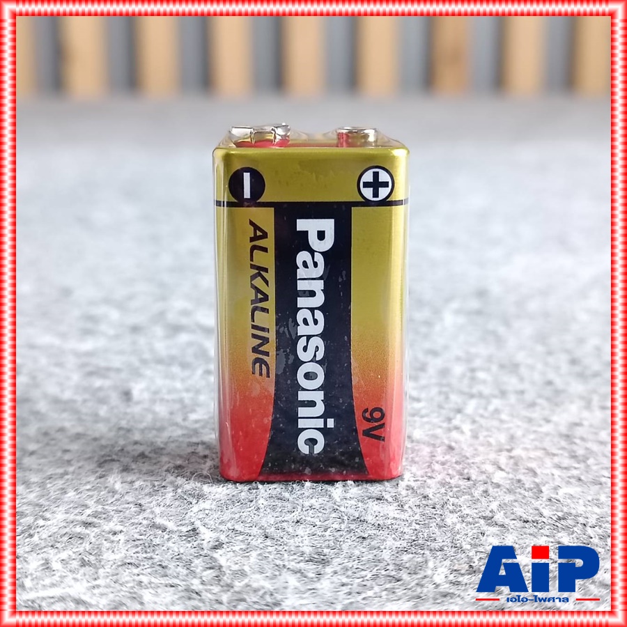 1ก้อน PANASONIC 6lr61t/1b ถ่านอัลคาไลน์9V 6lr61t / 1b ถ่าน 9V แบตเตอรี่9โวลต์ ถ่าน Alkaline 9V พานาโซนิค9โวลต์ เอไอ-ไพศาล +++