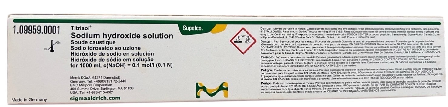 Sodium Hydroxide 0.1 N -Merck109959