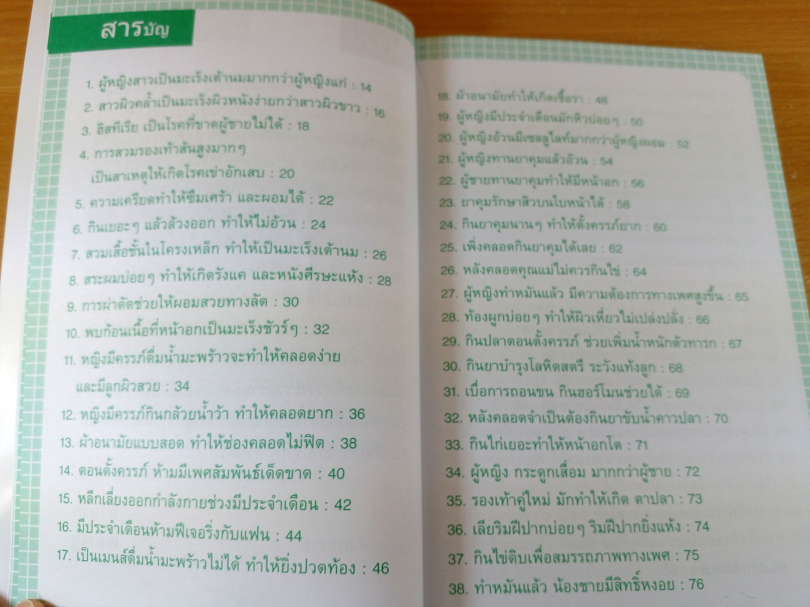 True of False เรื่องสุขภาพ.. ทราบแล้วเปลี่ยน