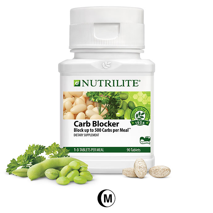 Nutrilite Carb Blocker บรรจุ 90 tabletsทานในมื้อที่ต้องการทานอาหารมากหรือมีน้ำตาล