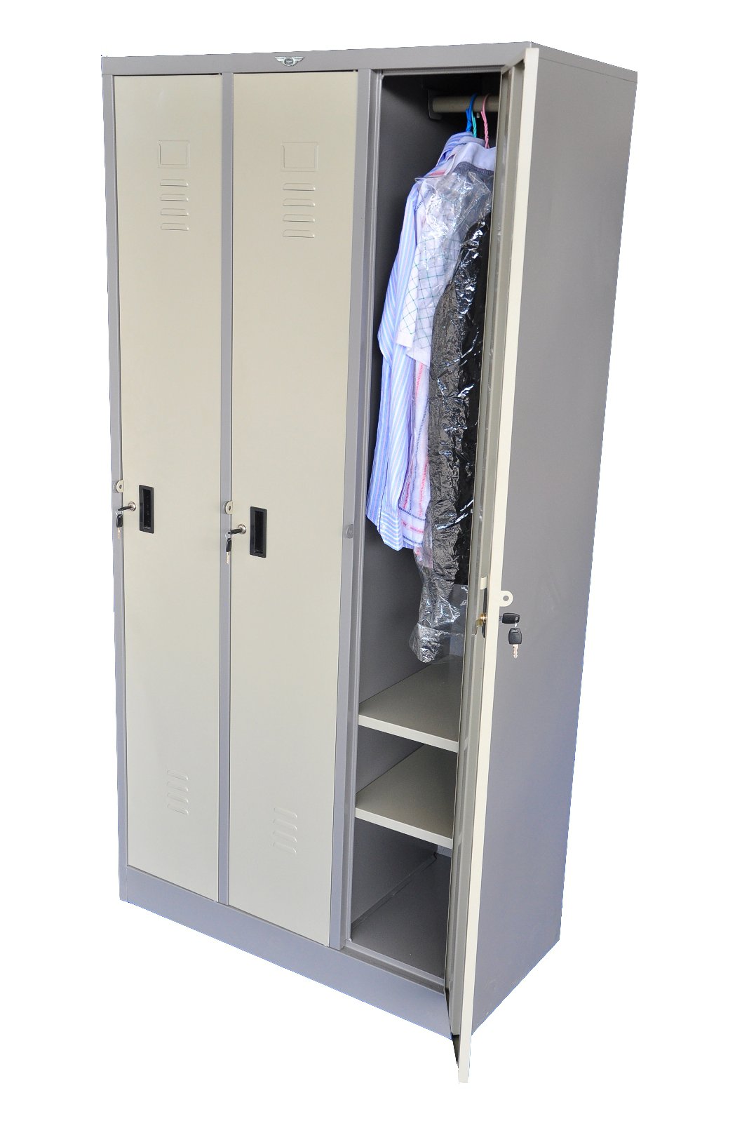 ตู้ล็อกเกอร์, ตู้ล็อกเกอร์ 3 ประตู, ตู้ล็อกเกอร์ 3 ช่อง ยี่ห้อ Elegant รุ่น LK 03