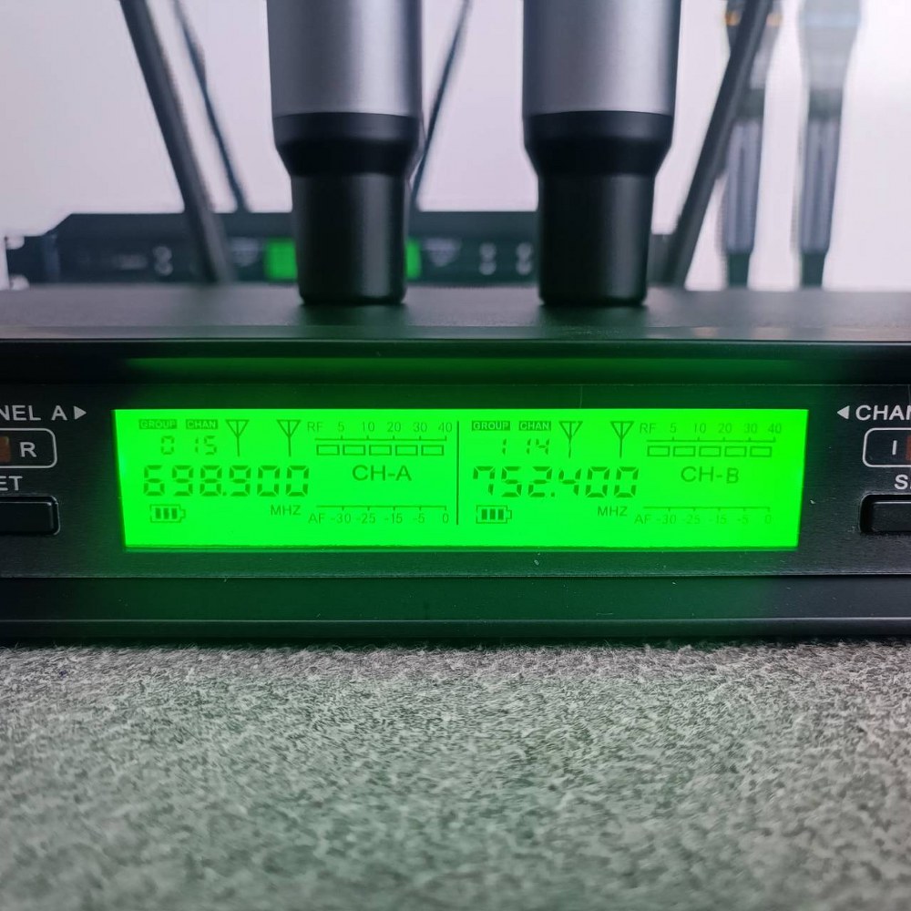 NTS UD-400 ไมค์ลอยถือคู่ UHF ปรับความถี่ได้ ไมโครโฟนไร้สาย เอ็นทีเอส UD 400 UD400 เอไอ-ไพศาล