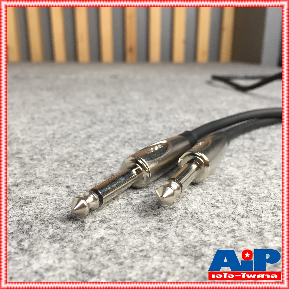 1เมตร สายสัญญาณ ปลั๊กโฟนโมโน 1/4 หัวท้าย LIDGE YM-393A ความยาว 1เมตร สาย PHONE MONO หัว-ท้าย YM393A เอไอ-ไพศาล