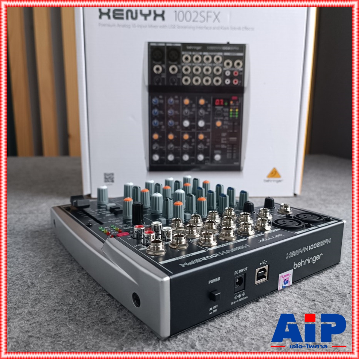 BEHRINGER XENYX-1002SFX mixer มิกเซอร์แบบอนาล็อค 10 Input 2 Bus Mixer with XENYX Mic Preamps, British EQs and Multi-FX Processor เครื่องผสมสัญญาณเสียง มิกเซอร์+++ เอไอ-ไพศาล