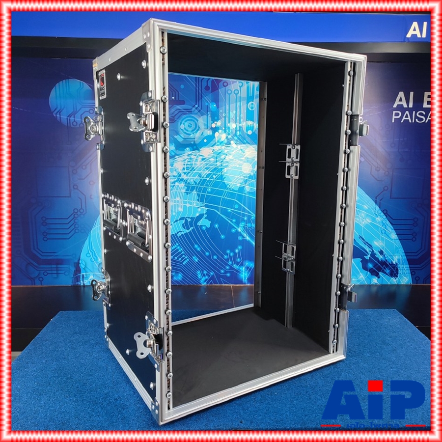 COMPACT SD-16U สีดำ RACK ลึก16นิ้ว กล่องแร็คใส่อุปกรณ์เครื่องเสียง หุ้มหนัง สีดำ แข็งแรง ทนทาน คอมแพ็ค SD 16 U SD16U เอไอ-ไพศาล