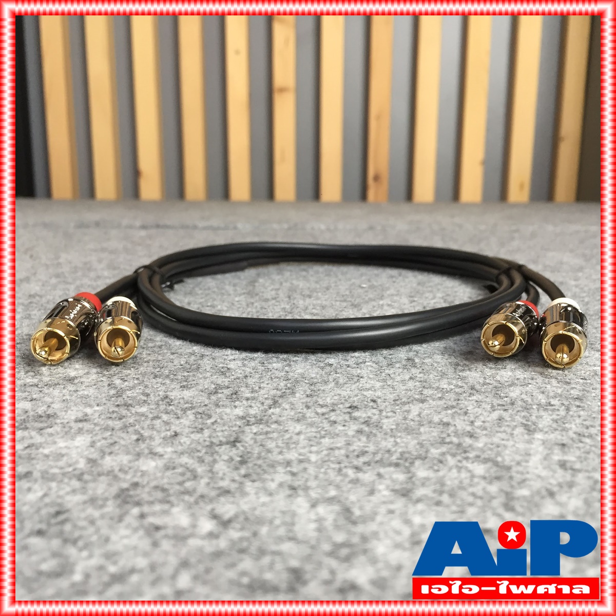 2เมตร AMPHENOL สาย RCAx2หัวท้าย 2M CA4549-4549-WB-002 สาย RCA x2 - RCA X2 ความยาว 2เมตร สายสัญญาณ RCA 2หัว - RCA 2หัว