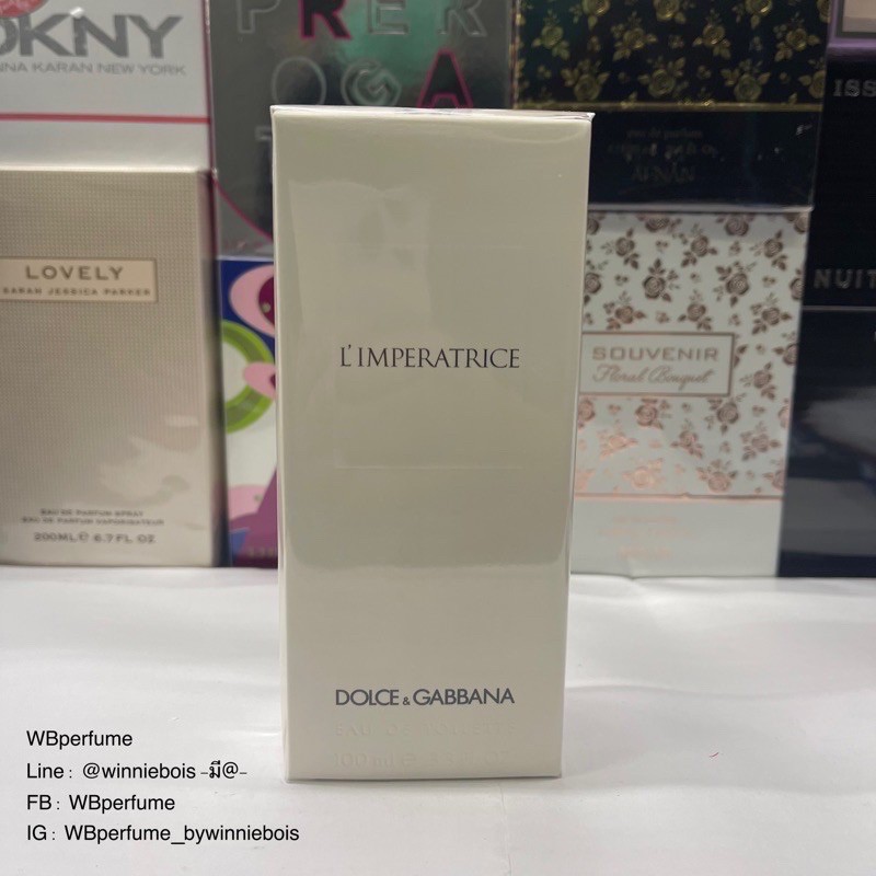 น้ำหอมแท้100% DOLCE&GABBANA D&G 3 L'Imperatrice EDT 100ml new package