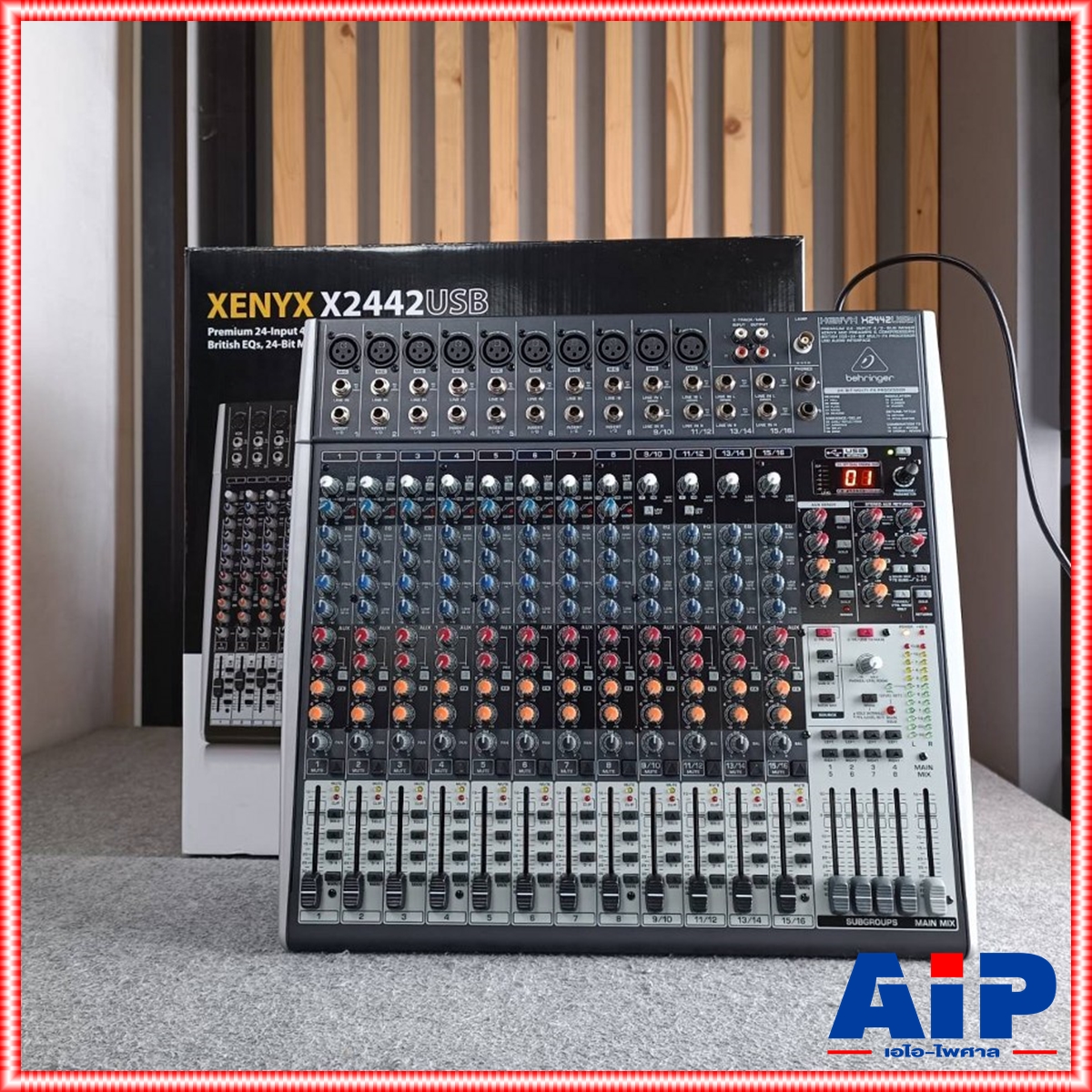 BEHRINGER XENYX-X2442USB mixer มิกเซอร์ BEHRINGER XENYX X2442FX Mixer เครื่องผสมสัญญาณเสียง มิกเซอร์ แบบอนาล็อค Behringer Xenyx X2442FX +++ เอไอ-ไพศาล