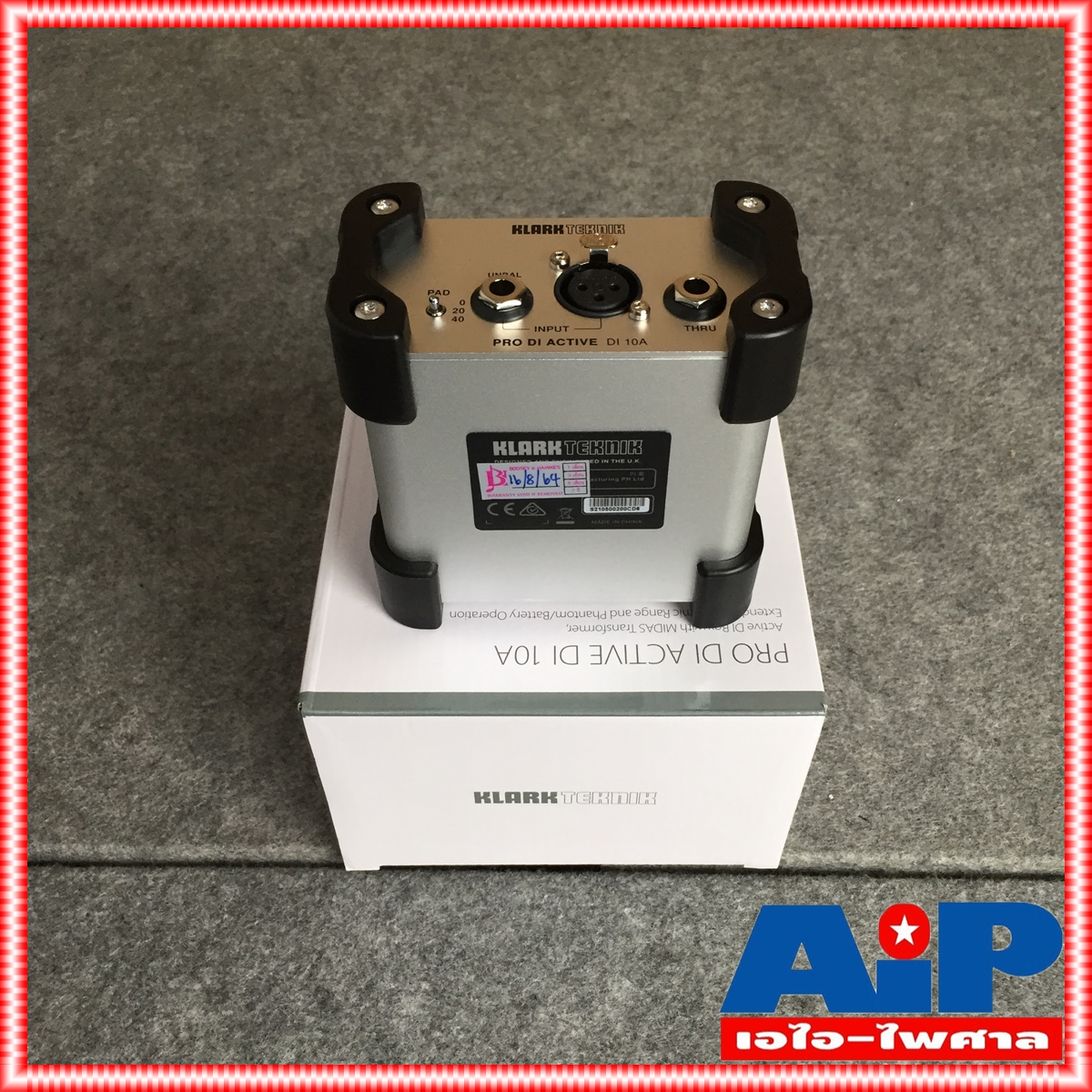 KLARK TEKNIK Di-10A ACTIVE DI DI BOX ชนิดแอคทีฟ แบบโมโน มีปุ่ม PAD สัญญาณเลือกได้ 3 ระดับ Di 10A Di10A เอไอ-ไพศาล +++