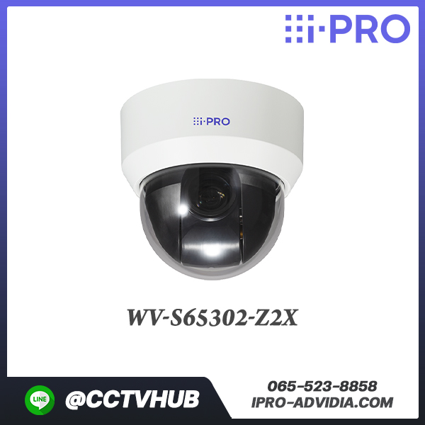 กล้อง PTZ i-PRO รุ่น WV-S65302-Z2X 2MP(1080p) Outdoor PTZ Network Camera with 21x Optical Zoom Lens ,AI Engine