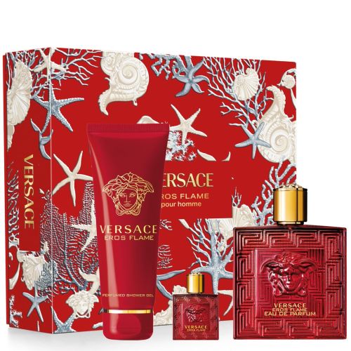 ชุดน้ำหอม VERSACE Eros Flame Giftset EDP 100 ml + shower 150 ml + EDP 5 ml