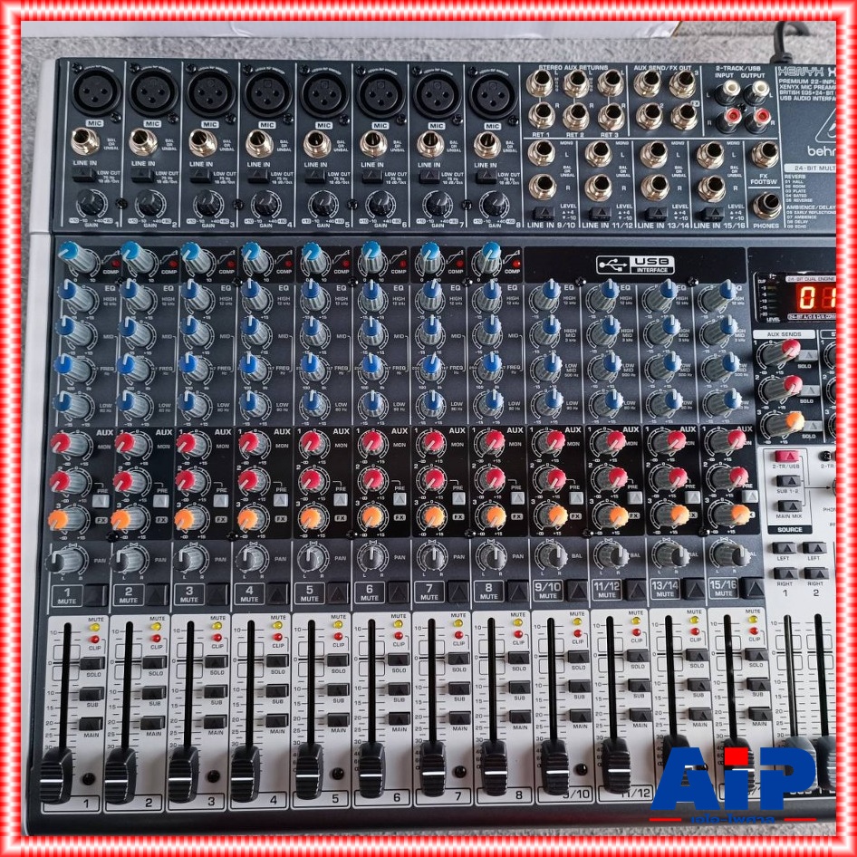 BEHRINGER XENYX-X2222USB mixer เครื่องผสมสัญญาณเสียง มิกเซอร์ แบบอนาล็อค XENYX X2222USB XENYXX2222USB เอไอ-ไพศาล