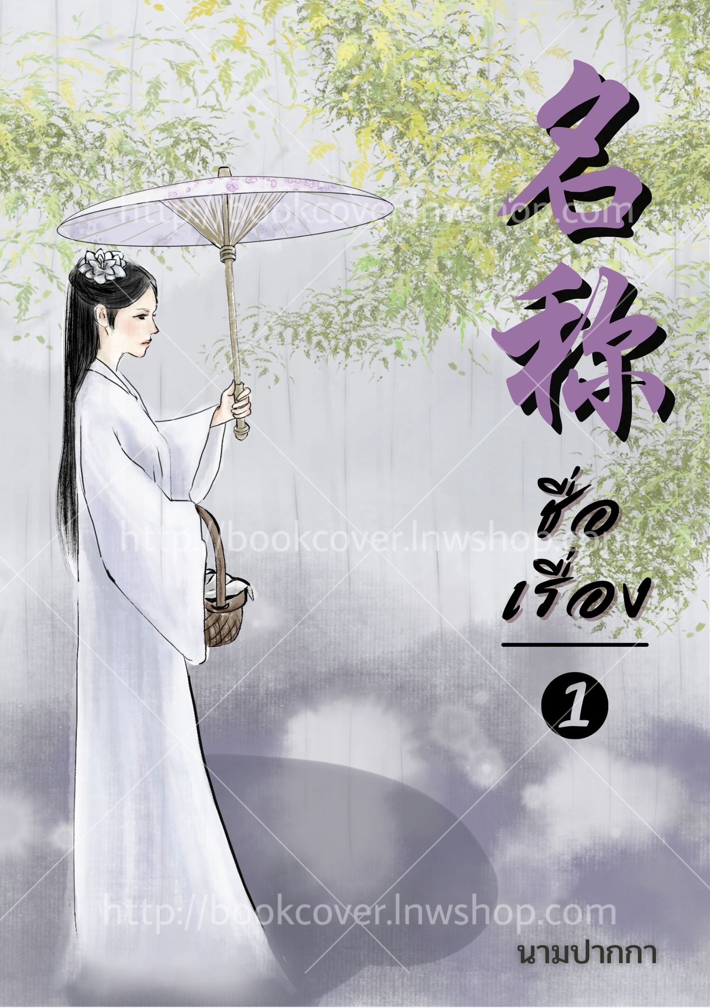 ปกนิยายจีนโบราณ แนวภาพวาดสาวงาม