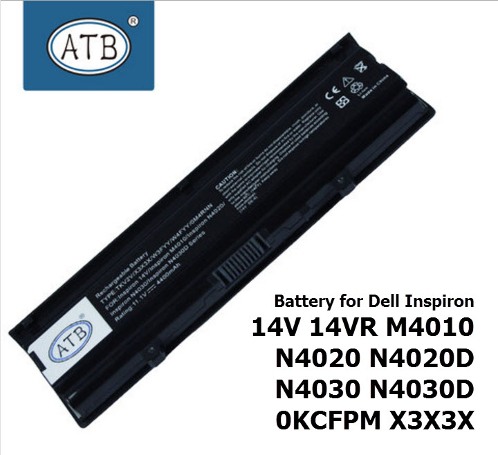 ATB Battery for Dell Inspiron 14V 14VR M4010 N4020 N4020D N4030 N4030D 0KCFPM X3X3X