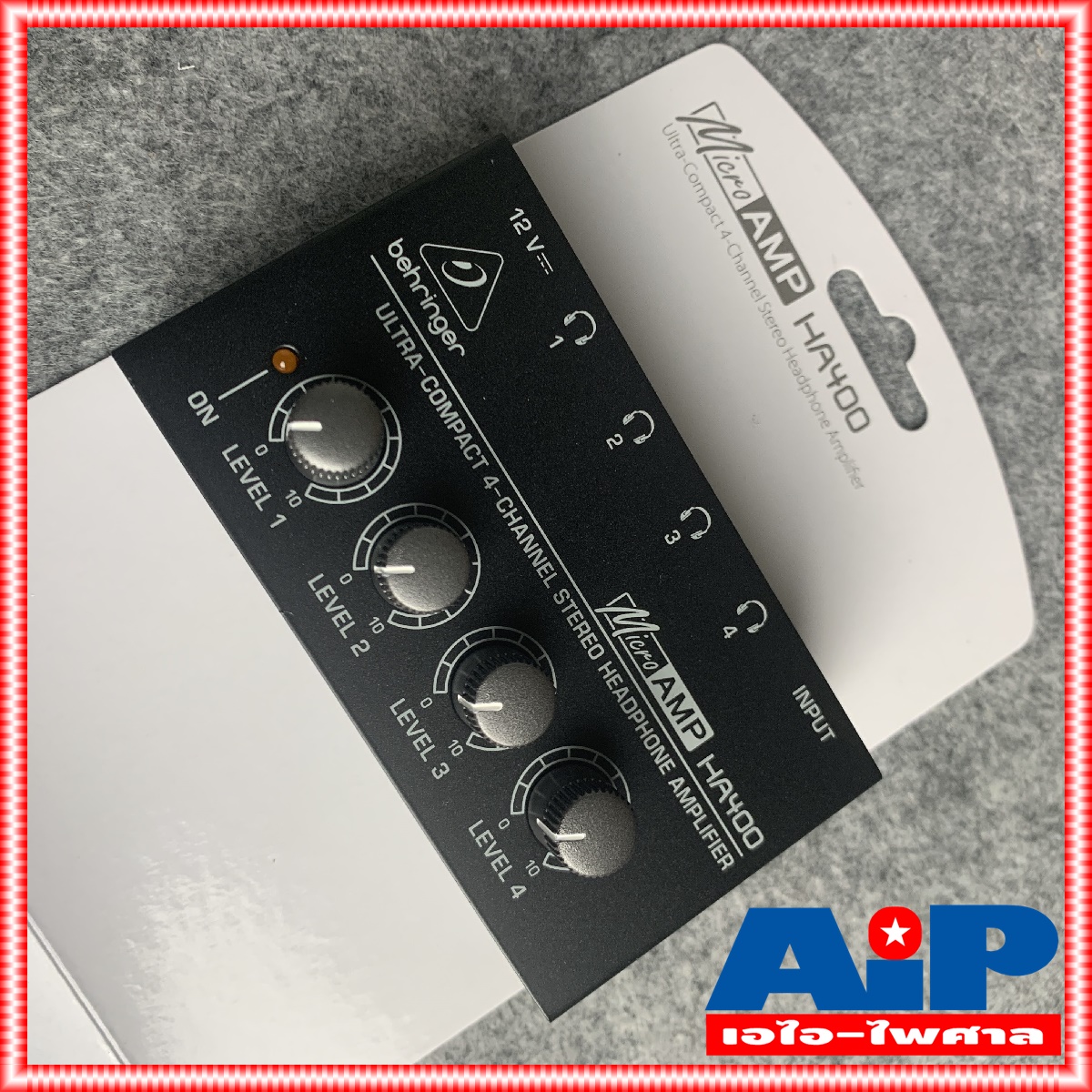 BEHRINGER HA400 HEADPHONE AMP แอมป์ HA-400 HA 400 เครื่องขยายหูฟัง เครื่องแยกหูฟัง แอมป์ขยายหูฟัง เอไอ-ไพศาล +++