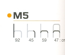 เก้าอี้สำนักงานขาซี, เก้าอี้รับรองขาซี (C) หุ้มผ้าตาข่าย ยี่ห้ออาซาฮี (asahi) รุ่น M5