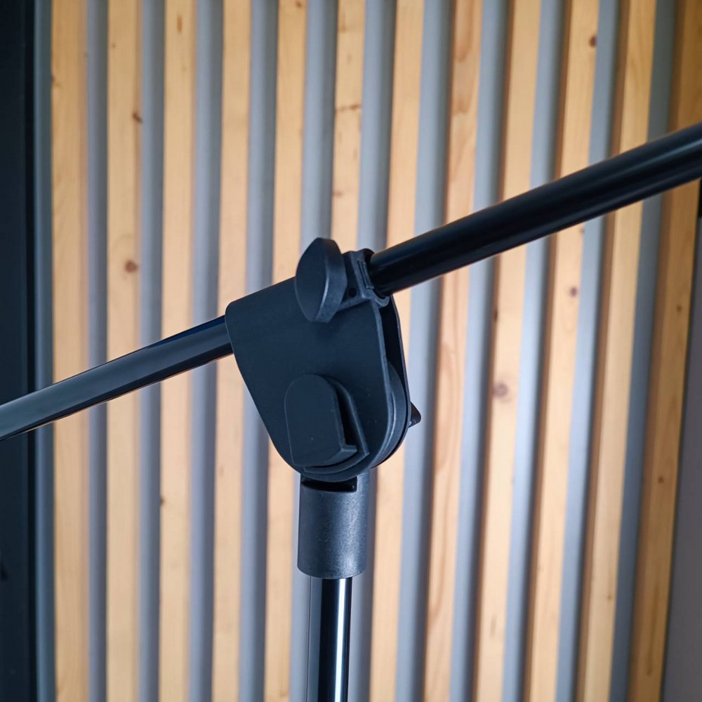 W&H MS108/BK (ของโรงงาน SUPERLUX ) ขาไมค์บูม MS 108 ไม่รวมคอสวมไมค์ MS 108 ขาไมค์ ขาไมค์ตั้งพื้น ขาไมค์ทรงบูม ขาตั้งไมค์