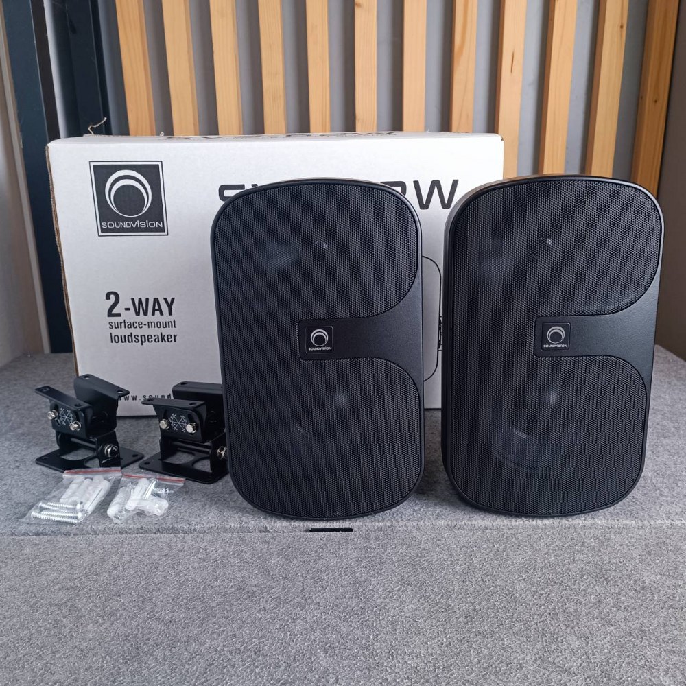 SOUNDVISION SVS-62WB ตู้ลำโพงแขวน มีLINE สีดำ ลำโพงติดผนัง ตู้ลำโพง Passive 2 ทาง SVS 62WB SVS62WB เอไอ-ไพศาล